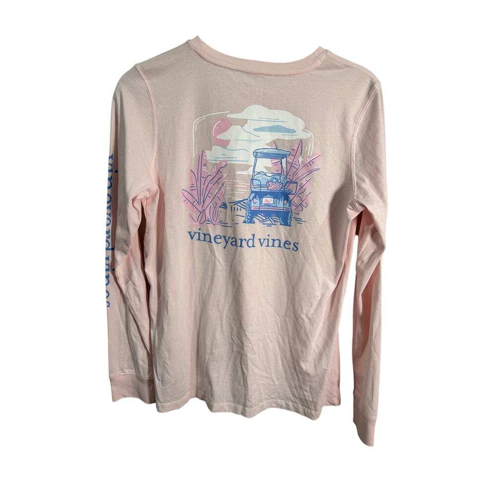 Vineyeard Vines Pinl LS Jeep Tee Small